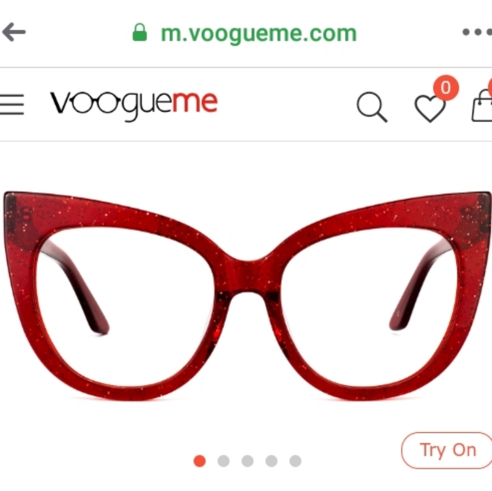 Red glitter frames